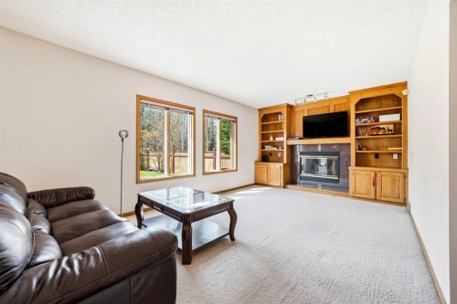 6 Christie Briar Lane Sw, Calgary, AB - Indoor Photo Showing Living Room With Fireplace