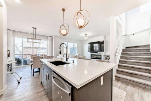 287 Amblehurst Way Nw, Calgary, AB - Indoor Photo Showing Kitchen With Upgraded Kitchen
