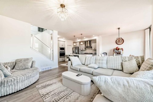 287 Amblehurst Way Nw, Calgary, AB - Indoor Photo Showing Living Room