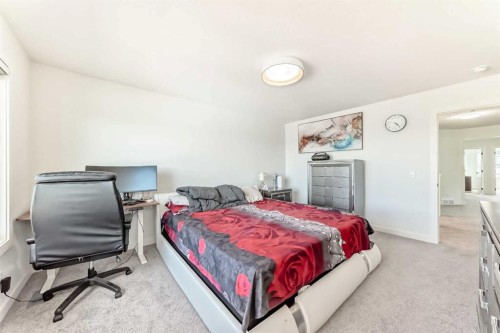 287 Amblehurst Way Nw, Calgary, AB - Indoor Photo Showing Bedroom