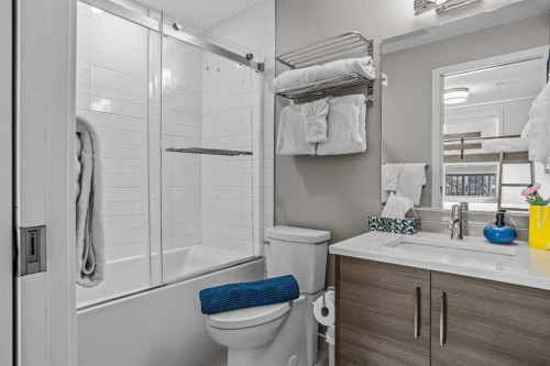 205-105 Kananaskis Way, Canmore, AB - Indoor Photo Showing Bathroom