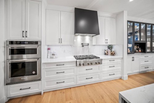 103 Aspen Summit Close Sw, Calgary, AB - Indoor Photo Showing Kitchen With Upgraded Kitchen