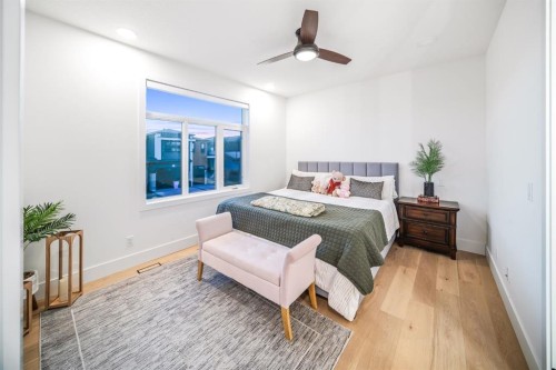 103 Aspen Summit Close Sw, Calgary, AB - Indoor Photo Showing Bedroom