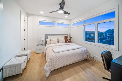 103 Aspen Summit Close Sw, Calgary, AB - Indoor Photo Showing Bedroom
