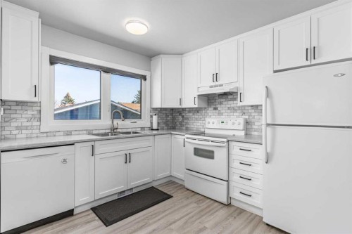 36 Bearberry Crescent Nw, Calgary, AB - Indoor Photo Showing Kitchen With Double Sink