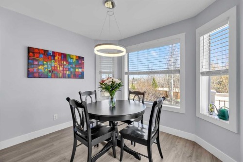 147 Hawkmere View, Chestermere, AB - Indoor Photo Showing Dining Room