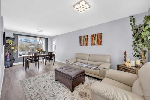147 Hawkmere View, Chestermere, AB - Indoor Photo Showing Living Room