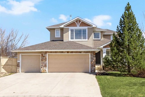 147 Hawkmere View, Chestermere, AB - Outdoor With Facade