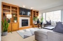 439 Mountain Park Drive Se, Calgary, AB  - Indoor Photo Showing Living Room With Fireplace 