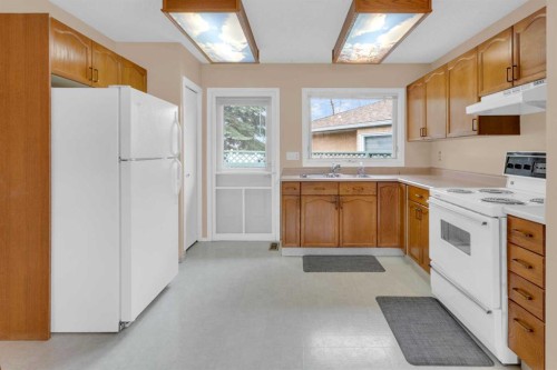 2831 Dovely Park Se, Calgary, AB - Indoor Photo Showing Kitchen With Double Sink