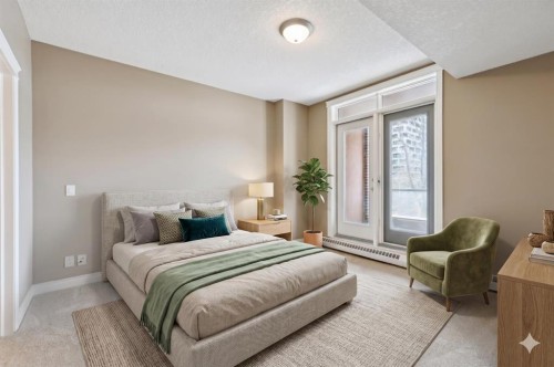 108-990 Centre Avenue Ne, Calgary, AB - Indoor Photo Showing Bedroom