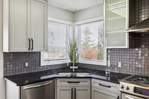 98 Sierra Nevada Green Sw, Calgary, AB - Indoor Photo Showing Kitchen With Stainless Steel Kitchen With Double Sink
