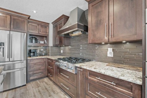 31 Brightondale Close Se, Calgary, AB - Indoor Photo Showing Kitchen With Upgraded Kitchen