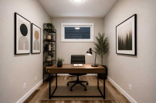 55 Silver Spruce Grove Sw, Calgary, AB - Indoor Photo Showing Office