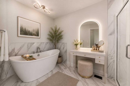 55 Silver Spruce Grove Sw, Calgary, AB - Indoor Photo Showing Bathroom