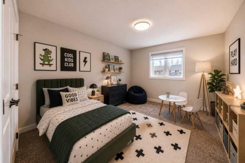 55 Silver Spruce Grove Sw, Calgary, AB - Indoor Photo Showing Bedroom