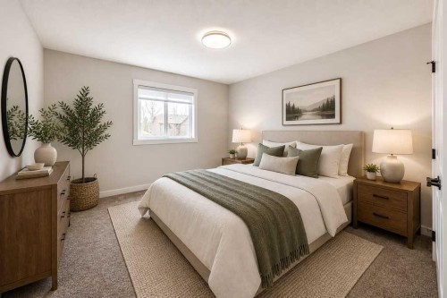 55 Silver Spruce Grove Sw, Calgary, AB - Indoor Photo Showing Bedroom