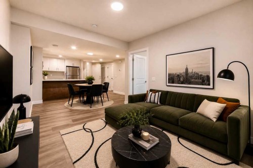 55 Silver Spruce Grove Sw, Calgary, AB - Indoor Photo Showing Living Room