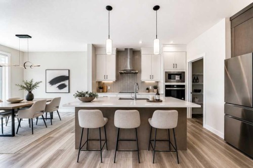 55 Silver Spruce Grove Sw, Calgary, AB - Indoor Photo Showing Kitchen With Upgraded Kitchen