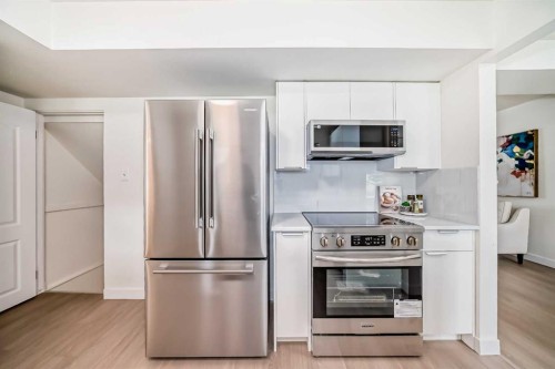 619 Merrill Drive Ne, Calgary, AB - Indoor Photo Showing Kitchen With Stainless Steel Kitchen