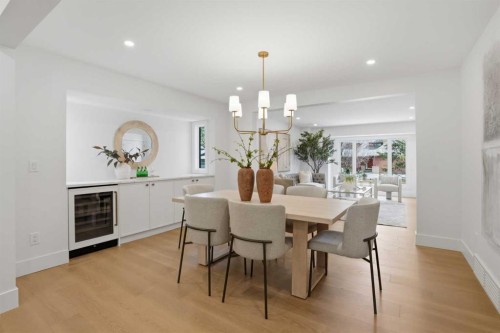 119 Canterville Road Sw, Calgary, AB - Indoor Photo Showing Dining Room