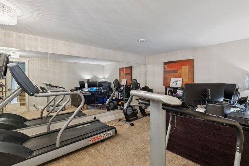 1624 Broadview Road Nw, Calgary, AB - Indoor Photo Showing Gym Room