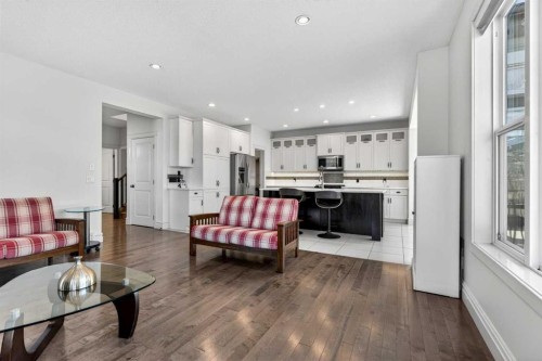 421 Auburn Bay Boulevard Se, Calgary, AB - Indoor Photo Showing Living Room