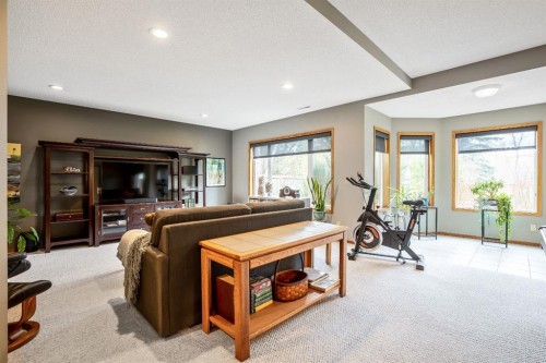 120 Bow Meadows Drive, Cochrane, AB - Indoor Photo Showing Gym Room