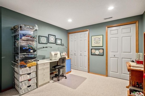 120 Bow Meadows Drive, Cochrane, AB - Indoor Photo Showing Office