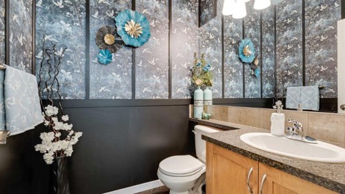 36 New Brighton Landing Se, Calgary, AB - Indoor Photo Showing Bathroom