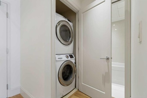 305-221 Quarry Way Se, Calgary, AB - Indoor Photo Showing Laundry Room