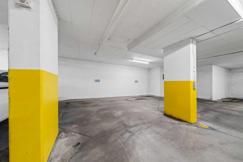 305-221 Quarry Way Se, Calgary, AB - Indoor Photo Showing Garage
