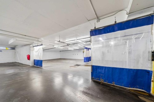 305-221 Quarry Way Se, Calgary, AB - Indoor Photo Showing Garage
