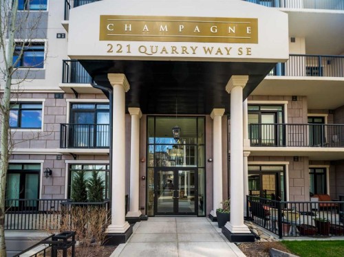 305-221 Quarry Way Se, Calgary, AB - Outdoor With Balcony