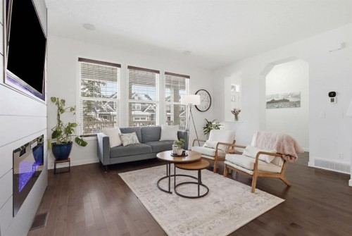 773 River Heights Crescent, Cochrane, AB - Indoor Photo Showing Living Room