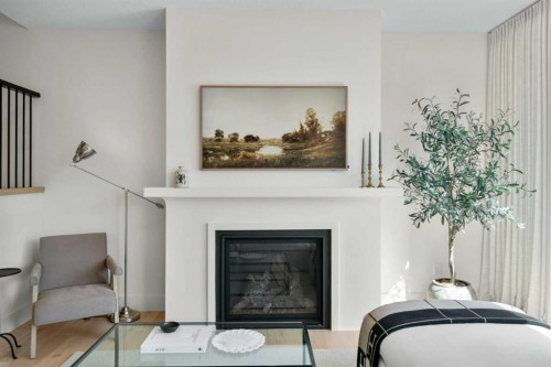 2853 14 Avenue Sw, Calgary, AB - Indoor Photo Showing Other Room With Fireplace