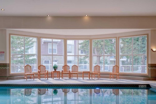 206-3651 Marda Link Sw, Calgary, AB - Indoor Photo Showing Other Room With In Ground Pool
