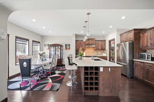 233 Aspenmere Circle, Chestermere, AB - Indoor Photo Showing Kitchen With Upgraded Kitchen