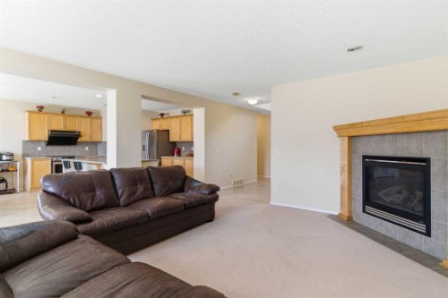 143 Coventry Hills Drive Ne, Calgary, AB - Indoor Photo Showing Living Room With Fireplace