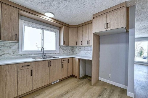 71 Falton Drive Ne, Calgary, AB - Indoor Photo Showing Kitchen With Double Sink