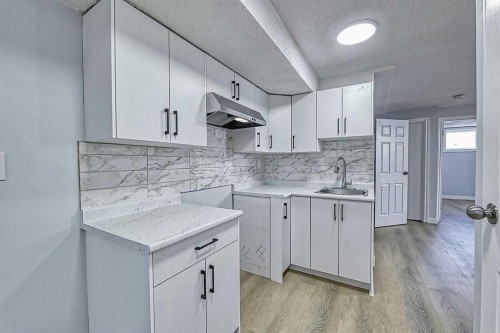 71 Falton Drive Ne, Calgary, AB - Indoor Photo Showing Kitchen With Upgraded Kitchen