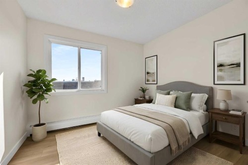 406-4455A Greenview Drive Ne, Calgary, AB - Indoor Photo Showing Bedroom