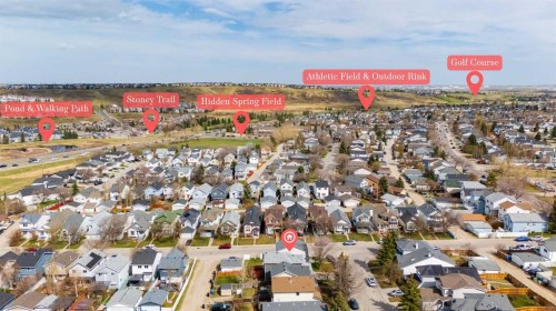 289 Hidden Spring Green Nw, Calgary, AB - Outdoor With View