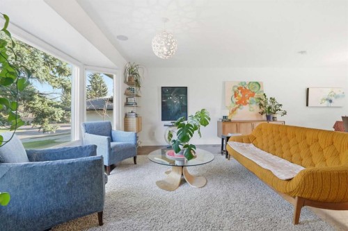 5893 Dalcastle Drive Nw, Calgary, AB - Indoor Photo Showing Living Room