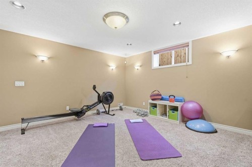 5893 Dalcastle Drive Nw, Calgary, AB - Indoor Photo Showing Gym Room