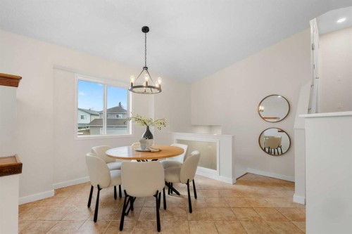 49 Martin Crossing Green Ne, Calgary, AB - Indoor Photo Showing Dining Room