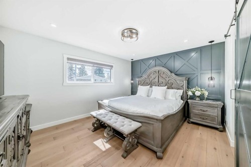 9215 Allison Drive Se, Calgary, AB - Indoor Photo Showing Bedroom