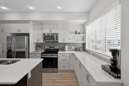 210 Nolanlake Villas Nw, Calgary, AB - Indoor Photo Showing Kitchen With Double Sink With Upgraded Kitchen