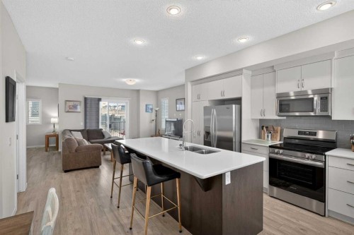 210 Nolanlake Villas Nw, Calgary, AB - Indoor Photo Showing Kitchen With Double Sink With Upgraded Kitchen