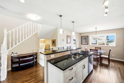 117 Copperpond Parade Se, Calgary, AB - Indoor Photo Showing Kitchen With Double Sink With Upgraded Kitchen